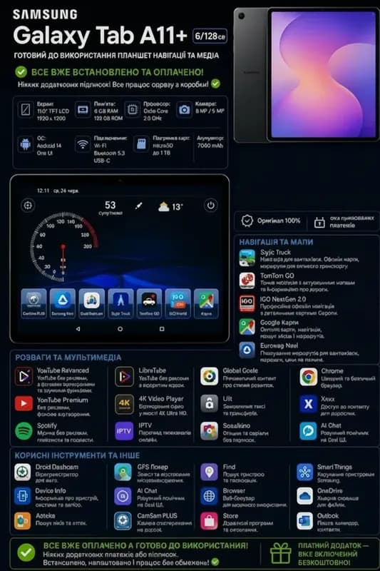 Samsung Galaxy Tab A11+ 6RAM/128GB