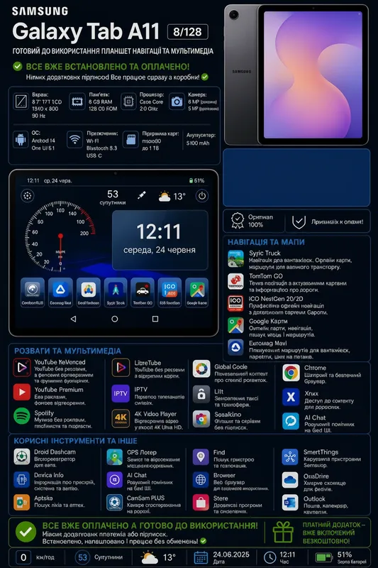 Samsung Galaxy Tab A11 8RAM/128GB